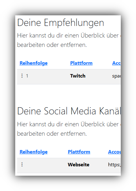 Vorschaubild: Empfehlungen